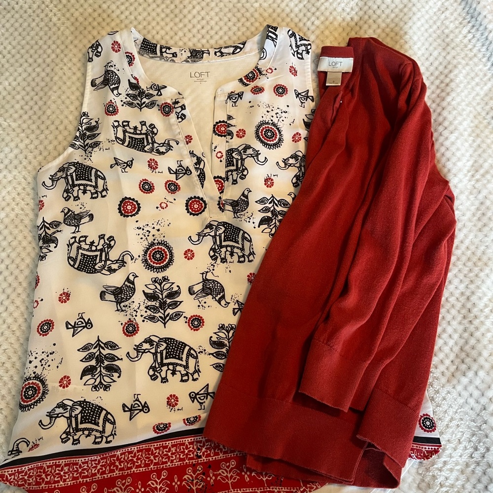 Loft set top/sweater